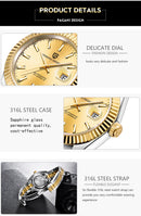 Relógio pagani  design 2024 novo  modelo automático de vidro safira 10 bar à prova d'água