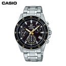 Relógio Casio com Cronógrafo em Aço Inoxidável Multifuncional
