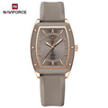 Naviforce relógio de quartzo  modelo de luxo digital feminino pulseira de silicone