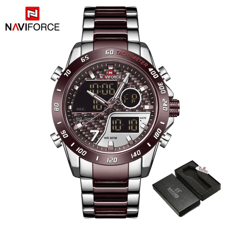 Relógio Digital LED NAVIFORCE de Quartzo