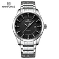 Relógio Naviforce premium pulseira de aço inoxidável