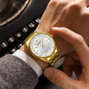 Relógio CURREN Clássico de Quartzo em Aço Inoxidável