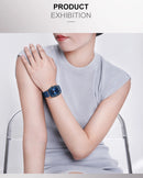 Naviforce relógio de quartzo  modelo de luxo digital feminino pulseira de silicone