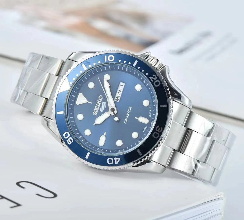 Relógio SEIKO à prova d'água de quartzo