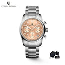 Relógios Pagani design relógios de quartzo em aço inoxidável automático em vidro de safira