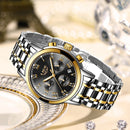 Relógio Lige Feminino pulseira de aço à prova d água