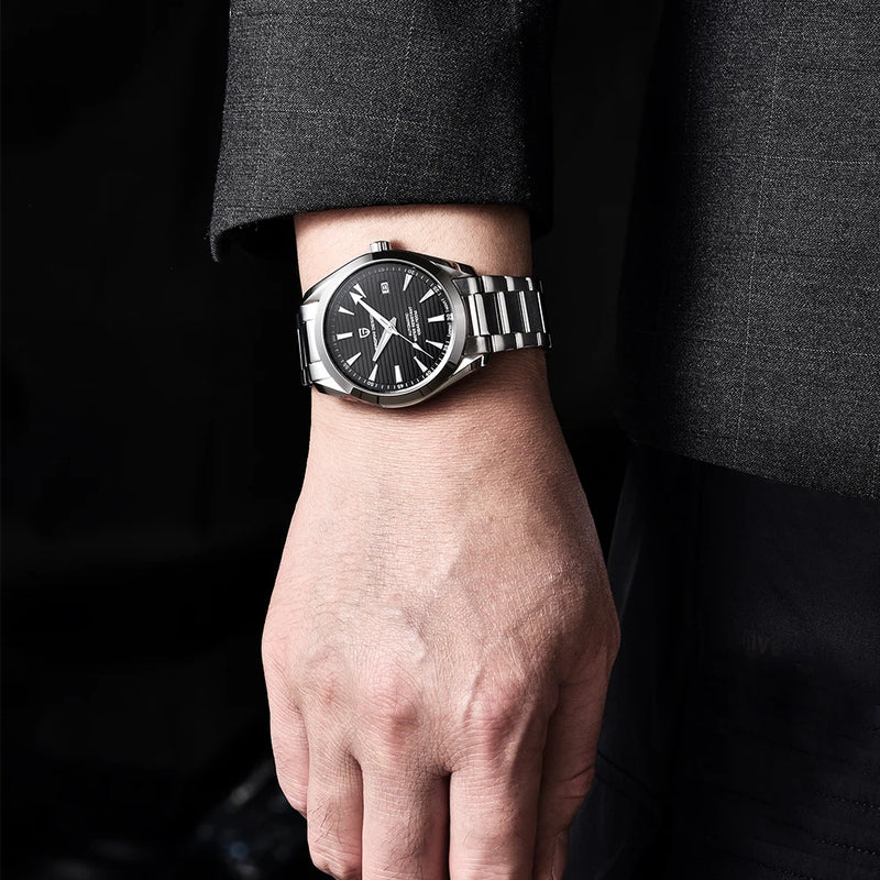 Relógio Pagani design A150 40mm remodelo mecânico de luxo vidro safira