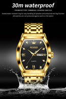 Relógios  OLEVS Masculinos Luxo Tonneau Original de Quartzo