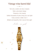 Relógio OLEVS Luxo Tungstênio Aço Banda Tonneau Design Quartzo