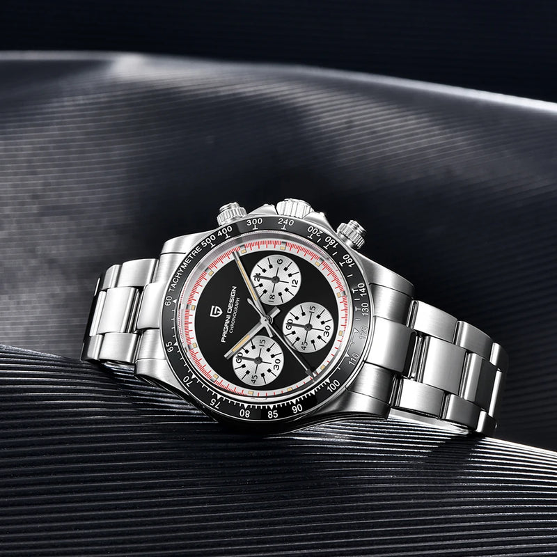 Relógio Pagani design v2  de quartzo com cronógrafo e vidro de safira