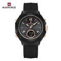 Relógio NAVIFORCE Led de Quartzo À Prova D 'Água pulseira de Silicone