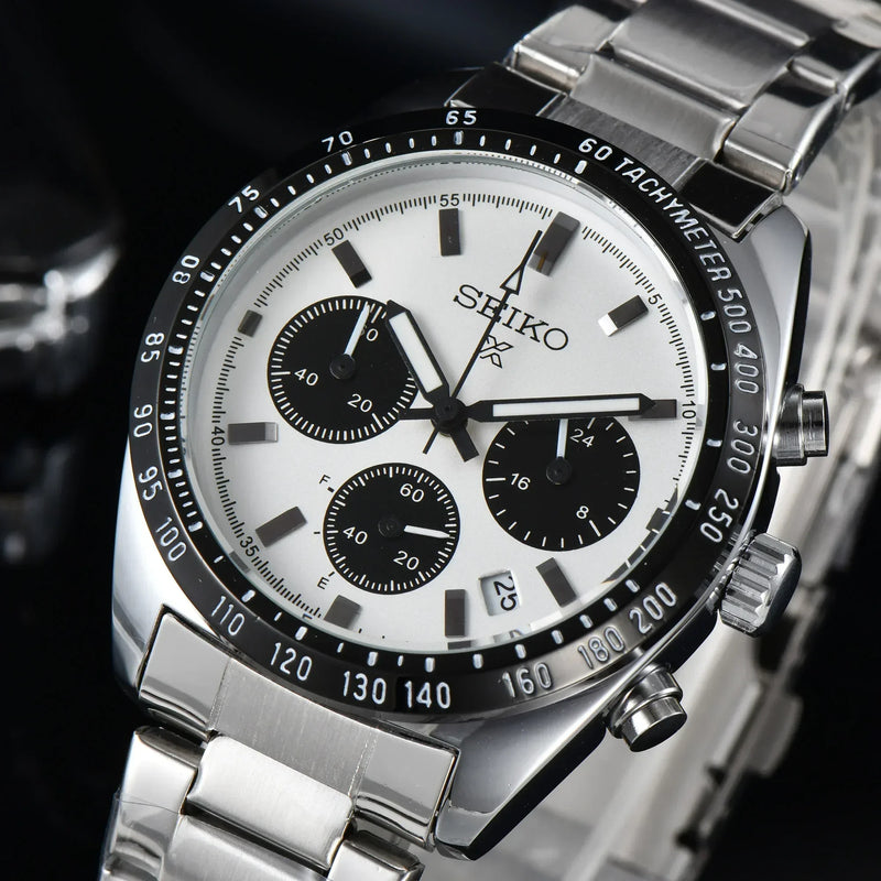 Relógio Seiko Luxury Brand Fashion Multifuncional Cronógrafo Hot SellingRelógio de Pulso de Quartzo