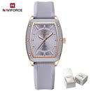 Naviforce relógio de quartzo  modelo de luxo digital feminino pulseira de silicone