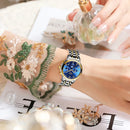 Relógio Lige Feminino pulseira de aço à prova d água