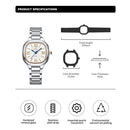 Relógio feminino NAVIFORCE luxo  de quartzo à prova d'água com pulseira de aço inoxidável