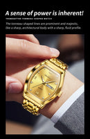 Relógios  OLEVS Masculinos Luxo Tonneau Original de Quartzo