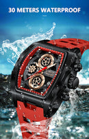 Relógio LIGE  luxo, à prova d'água de quartzo