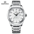 Relógio Naviforce premium pulseira de aço inoxidável