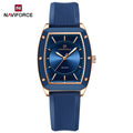 Naviforce relógio de quartzo  modelo de luxo digital feminino pulseira de silicone
