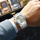 Relógio POEDAGAR luxo quartzo de  aço inoxidável