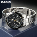 Relógio Casio com Cronógrafo em Aço Inoxidável Multifuncional
