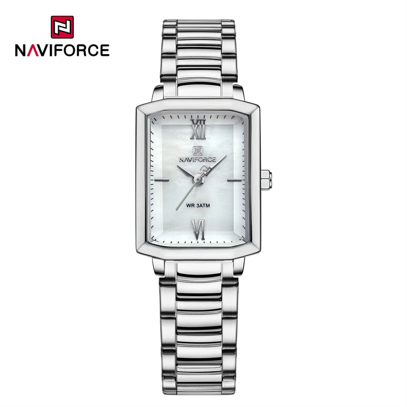 Naviforce relógio feminino luxo premium de quartzo