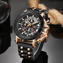 Relógio LIGE marca de luxo novo modelo masculino