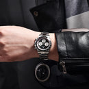 Relógio Pagani design v2  de quartzo com cronógrafo e vidro de safira