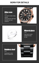 Relógio CURREN Clássico de Quartzo em Aço Inoxidável