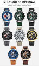 Relógios NAVIFORCE de luxo com pulseira de couro