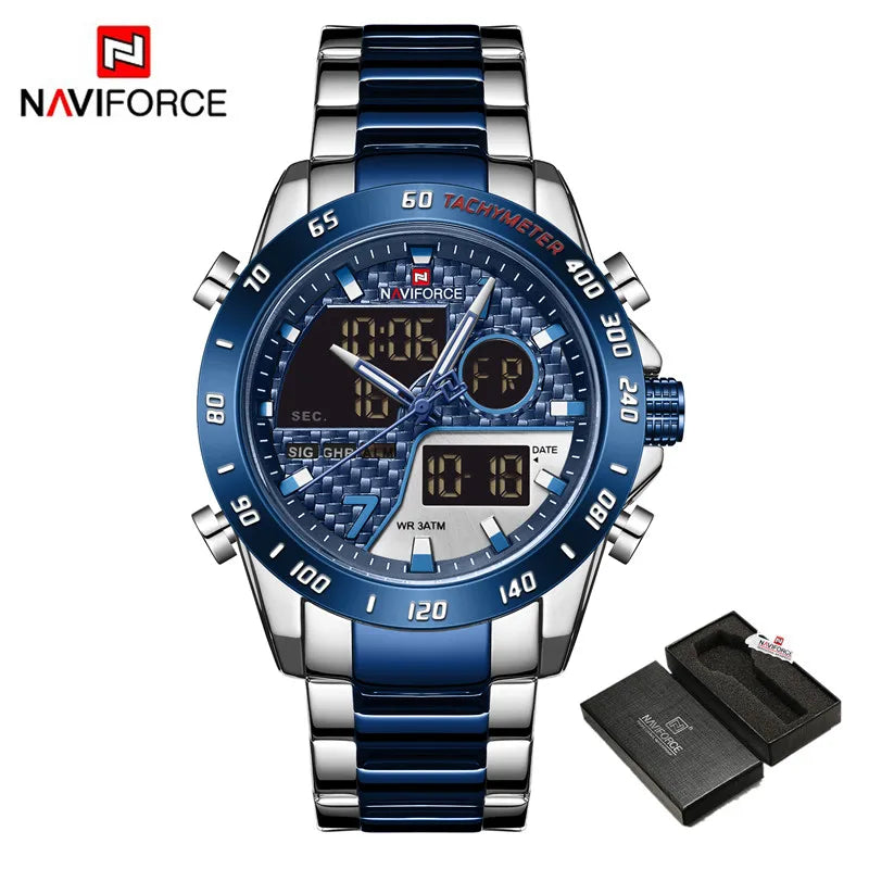 Relógio Digital LED NAVIFORCE de Quartzo