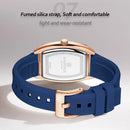 Naviforce relógio de quartzo  modelo de luxo digital feminino pulseira de silicone