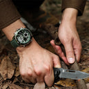 Relógios NAVIFORCE  Pulseira de Couro Verde À Prova D 'Água função Data do dia Display