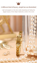 Relógio OLEVS Luxo Tungstênio Aço Banda Tonneau Design Quartzo