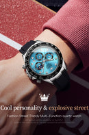 OLEVS Relógio Masculino de Luxo Quartzo à Prova D'água