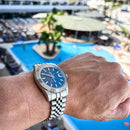 Relógio pagani  design 2024 novo  modelo automático de vidro safira 10 bar à prova d'água