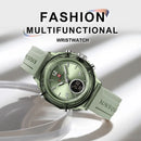 Relógio NAVIFORCE Led de Quartzo À Prova D 'Água pulseira de Silicone