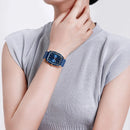 Naviforce relógio de quartzo  modelo de luxo digital feminino pulseira de silicone