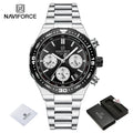 Relógio de Pulso À Prova D 'Água NAVIFORCE Multifunções Masculino  de Luxo
