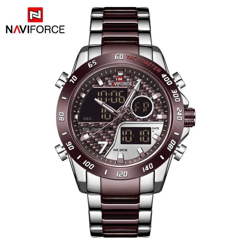 Relógio Digital LED NAVIFORCE de Quartzo